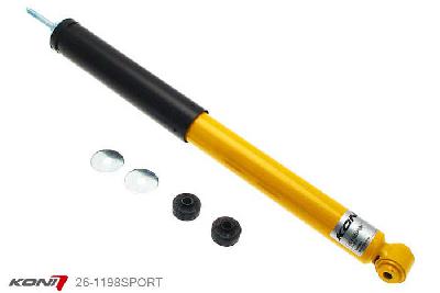 26-1198SPORT, Koni Sport schokdemper Achteras, Mercedes 190, 190E, 190D excl. 2.3 en 2.5-16V, 1983-1993, Demping instelbaar, alleen voor montage (in uitgebouwde toestand), Standaard lengte , verlaging tot max. -40mm