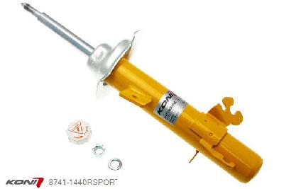 8741-1440RSPORT, Koni Sport schokdemper Vooras rechts, Mini One, Cooper (S), 03/2002-2006, incl. Cabrio (R50, R52, R53), voor: met anti-roll bar bevestigd aan demper behuizing, Demping instelbaar  d.m.v. stelknop, Standaard lengte , verlaging tot max. -40mm