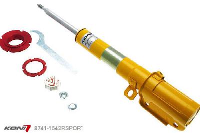 8741-1542RSPORT, Koni Sport schokdemper Vooras rechts, Porsche 911 (993) Turbo, 03/1995-09/1997, excl. Bilstein OEM sportophanging, Demping instelbaar  d.m.v. stelknop, Standaard lengte , verlaging tot max. -40mm