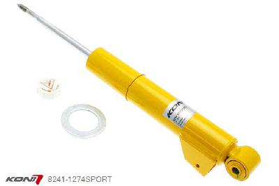 8241-1274SPORT, Koni Sport schokdemper Achteras, Porsche 911 (996) Carrera 2 (S) Coupe, 09/1997-08/2005, Excl. GT2, GT3, excl. PASM, Demping instelbaar  d.m.v. stelknop, Standaard lengte , verlaging tot max. -40mm
