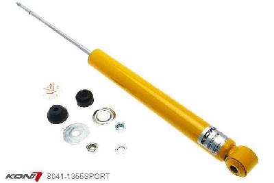 8041-1355SPORT, Koni Sport schokdemper Achteras, Renault (Grand) Modus 1.2, 1.4, 1.6, 1.5DCi, 2004-2013, Demping instelbaar  d.m.v. stelknop, Standaard lengte , verlaging tot max. -40mm