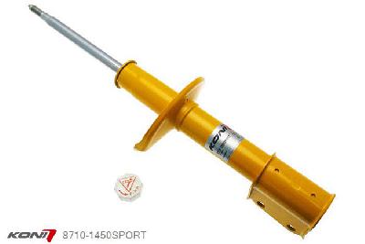 8710-1450SPORT, Koni Sport schokdemper Vooras, Renault Clio 2 Sport 2.0 16V, 01/2004-2006, 182 Hp Phase II+III excl. Cup, Demping instelbaar  d.m.v. stelknop, Standaard lengte , verlaging tot max. -40mm
