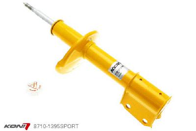 8710-1395SPORT, Koni Sport schokdemper Vooras, Renault Clio 2 Sport 2.0 16V, 1999-01/2004, 172 Hp Phase I + II excl. Cup, Demping instelbaar  d.m.v. stelknop, Standaard lengte , verlaging tot max. -40mm