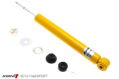 8010-1048SPORT, Koni Sport schokdemper Achteras, Renault Clio 2 Sport 2.0 16V, 1999-2006, 172 + 182 Hp Phase I+II+III excl. Cup, Demping instelbaar  d.m.v. stelknop, Standaard lengte , verlaging tot max. -40mm