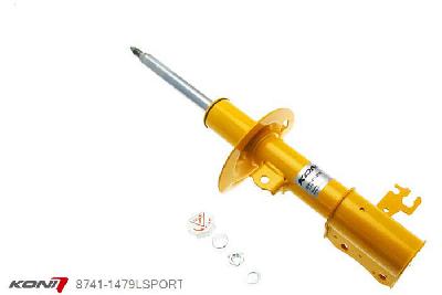 8741-1479LSPORT, Koni Sport schokdemper Vooras, Saab 9-3 Sport Estate, incl. Aero, 03/2005-2007, Demping instelbaar  d.m.v. stelknop, Standaard lengte , verlaging tot max. -40mm