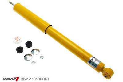 8041-1191SPORT, Koni Sport schokdemper Achteras, Saab 9-3, incl. Coupe, Cabrio, 03/1998-09/2002, incl. Viggen en Aero, Demping instelbaar  d.m.v. stelknop, Standaard lengte , verlaging tot max. -40mm