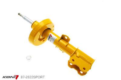87-2622SPORT, Koni Sport schokdemper Vooras, Saab 9-5 Sedan, incl. 3.0-V6 en Aero, 1997-08/2001, excl. niveauregeling, Demping instelbaar, alleen voor montage (in uitgebouwde toestand), Standaard lengte , verlaging tot max. -40mm
