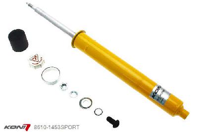 8610-1453SPORT, Koni Sport schokdemper Vooras, Subaru GE en GH en GR en GV 1.5, 2.0(D), 2.5WRX excl. STi, 10/2007-2012, Voor:  alleen voor originele veerpoten, excl. mono-tube omgekeerde veerpoot design, Demping instelbaar  d.m.v. stelknop, Standaard lengte , verlaging tot max. -40mm