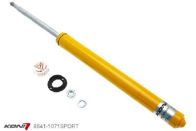 8641-1071SPORT, Koni Sport schokdemper Vooras, Toyota MR2 en Silver 1.6 TC 16 (AW11), 1985-07/1986, Achter: met M42x1 moer, Demping instelbaar  d.m.v. stelknop, Standaard lengte , verlaging tot max. -40mm