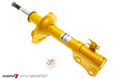 8710-1403SPORT, Koni Sport schokdemper Vooras, Toyota Yaris T-Sport, 1998-2005, Demping instelbaar  d.m.v. stelknop, Standaard lengte , verlaging tot max. -40mm