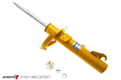 8741-1490LSPORT, Koni Sport schokdemper Vooras links, Volvo C30, 2007-2014, excl. niveauregeling, Demping instelbaar  d.m.v. stelknop, Standaard lengte , verlaging tot max. -40mm