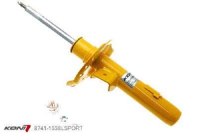 8741-1538LSPORT, Koni Sport schokdemper Vooras links, Volvo II - incl. R-Design en AWD, excl. Four-C, 2010-2014, excl. niveauregeling, Demping instelbaar  d.m.v. stelknop, Standaard lengte , verlaging tot max. -40mm