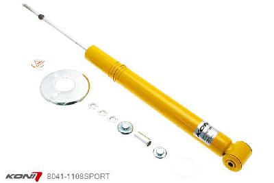 8041-1108SPORT, Koni Sport schokdemper Achteras, VW Corrado 16V, GTi and G60, 1988-1995, Demping instelbaar  d.m.v. stelknop, Standaard lengte , verlaging tot max. -40mm