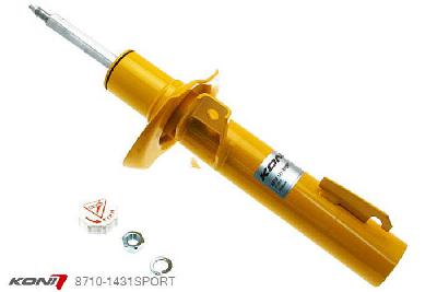 8710-1431SPORT, Koni Sport schokdemper Vooras, VW Jetta 6, 2010-2014, Voor: alleen voor 55mm diameter veerpoten, Demping instelbaar  d.m.v. stelknop, Standaard lengte , verlaging tot max. -40mm