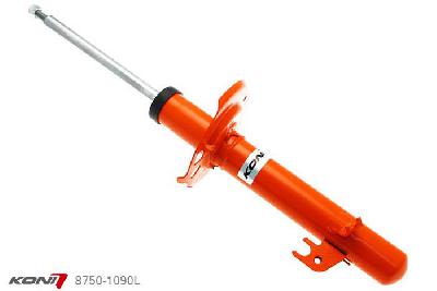 8750-1090L, Koni STR.T schokdemper Vooras links, Citroen C1 2005-2013, 1.0i, 1.4HDi, , Standaard lengte , verlaging tot max. -40mm