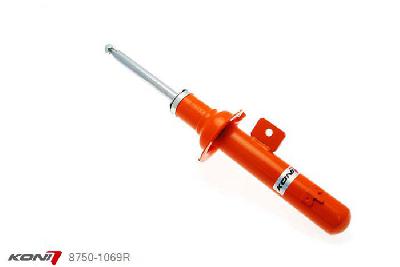 8750-1069R, Koni STR.T schokdemper Vooras rechts, Peugeot 406 Coupe 09/1997-2004, excl. electr. afstelbaar demper systeem, Voor: alleen voor originele veerpoten, , Standaard lengte , verlaging tot max. -40mm