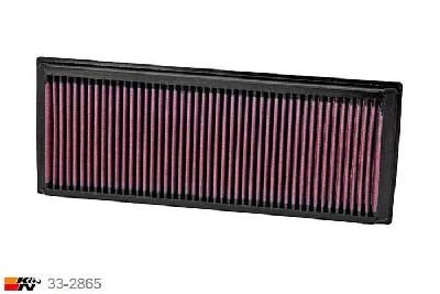 33-2865 K&N Luchtfilter Lengte 341 mm, Breedte 135 mm, Audi TT 2.0, 2009-2014