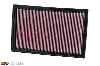 33-2384 K&N Luchtfilter Lengte 343 mm, Breedte 222 mm, Audi TT Quattro 2.5, 2011-2013