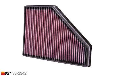 33-2942 K&N Luchtfilter, BMW 318D 2.0 excl. F30/F31, 9/2007-2012