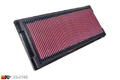 33-2745 K&N Luchtfilter Lengte 387 mm, Breedte 162 mm, BMW 318i 1.7 tds E36, 90PK, 1995-8/2000