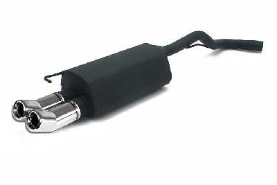 Ulter Sport, Einddemper, Staal, Dubbel Rond 80mm DTM, Audi, AUDI A3, 1.9 TDi 66/74/81/96kW, 1.6 74/75kW, 1.8 92kW, 09/96-05/03, Past op originele middendemper/katalysator