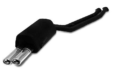 Ulter Sport, Einddemper, Staal, Dubbel Ovaal 95x65mm, BMW, E36 325 24V, 2.5 24V 141kW, 12/90-12/95, SEDAN.TOURING.CABRIO.COUPE, Past op originele middendemper/katalysator