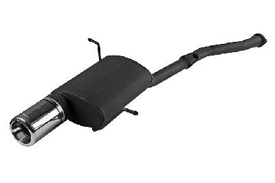 Ulter Sport, Einddemper, Staal, Enkel Rond 80mm, BMW, E36 COMPACT, 316i 75kW, 94 - 00, Past op originele middendemper/katalysator