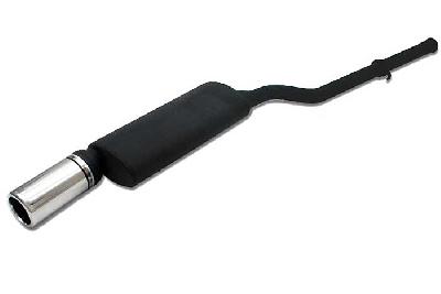 Ulter Sport, Einddemper, Staal, Enkel Rond 100mm, BMW, E36, 316i 73kW, 318i 85kW, 12/90-12/98, SEDAN.TOURING.CABRIO.COUPE, Past op originele middendemper/katalysator
