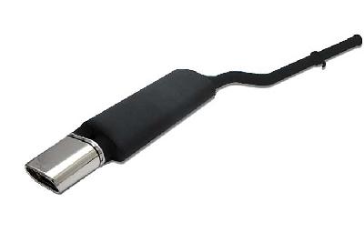 Ulter Sport, Einddemper, Staal, Enkel plat ovaal 145x75mm, BMW, E36, 316i 73kW, 318i 85kW, 12/90-12/98, SEDAN.TOURING.CABRIO.COUPE, Past op originele middendemper/katalysator