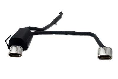 Ulter Sport, Einddemper L+R, Staal, Enkel plat ovaal 145x75mm, BMW, E36, 318is 103kW, 90-97, SEDAN.TOURING.CABRIO.COUPE, Past op originele middendemper/katalysator