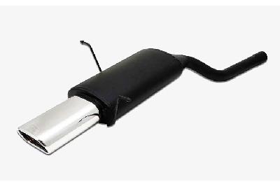 Ulter Sport, Einddemper, Staal, Enkel plat ovaal 145x75mm, BMW, E46, 316i 77/85kW, 318i 87/105kW, 99-05  SEDAN. TOURING. COUPE, Past op originele middendemper/katalysator