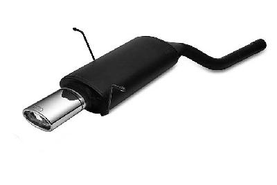 Ulter Sport, Einddemper, Staal, Enkel Ovaal 120x80mm, BMW, E46, 316i 77/85kW, 318i 87/105kW, 99-05  SEDAN. TOURING. COUPE, Past op originele middendemper/katalysator
