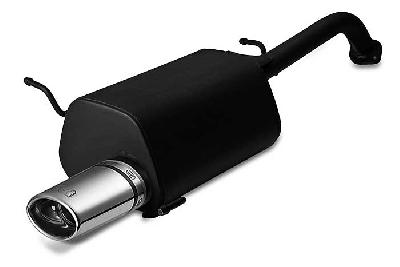 Ulter Sport, Einddemper, Staal, -Enkel Ovaal 120x80mm, Chevrolet, LACETTI, 1.4 16V, 04-, HATCHBACK, Past op originele middendemper/katalysator