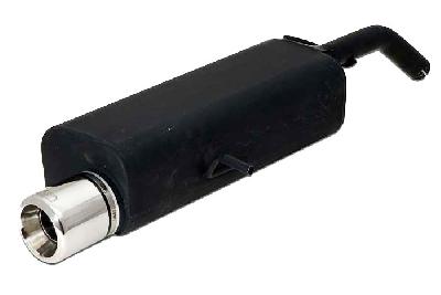 Ulter Sport, Einddemper, Staal, Enkel Rond 100mm, Citroen, C3, 1.1 44kW, 2002-, Past op originele middendemper/katalysator