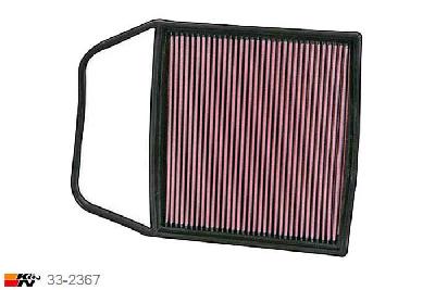 33-2367 K&N Luchtfilter, BMW 335i 3.0 N54 motor, 2006-2011