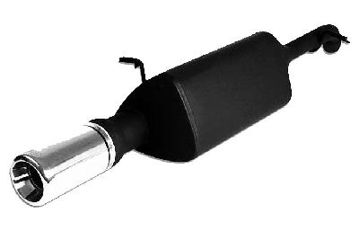 Ulter Sport, Einddemper, Staal, Enkel Rond 80mm, Daewoo, NUBIRA I, 1.6 16V 78kW, 97- 05/99, SEDAN, Past op originele middendemper/katalysator