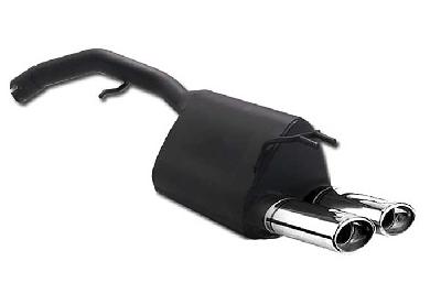 Ulter Sport, Einddemper, Staal, Dubbel Ovaal 95x65mm, Fiat, STILO, 1.2 59kW, 1.6 76kW, 1.8 98kW, 1.9JTD 59/85/103kW, 01-  HATCHBACK  3D and 5D, Past op originele middendemper/katalysator