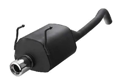 Ulter Sport, Einddemper, Staal, Enkel Rond 100mm, Fiat, PANDA 100HP, 1.4 74kW, Past op originele middendemper/katalysator