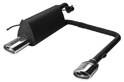 Ulter Sport, Einddemper L+R, Staal, Enkel Ovaal 95x65mm, Fiat, GRANDE PUNTO, 1.2 48kW. 1.4 57kW, 1.4 16V 70kW, 05-, Past op originele middendemper/katalysator