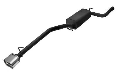 Ulter Sport, Einddemper, Staal, Enkel plat ovaal 145x75mm, Ford, FOCUS II, 1.4 16V 59kW, 1.6 16V 74/85kW, 1.8 16V 92kW, 2.0 16V 107kW, 1.8 TDCi 85 kW, 2005-, COMBI, Past op originele middendemper/katalysator