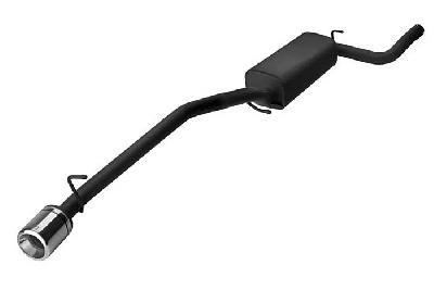 Ulter Sport, Einddemper, Staal, Enkel Rond 100mm, Ford, FOCUS II, 1.4 16V 59kW, 1.6 16V 74/85kW, 1.8 16V 92kW, 2.0 16V 107kW, 1.8 TDCi 85 kW, 2005-, HATCHBACK, Past op originele middendemper/katalysator