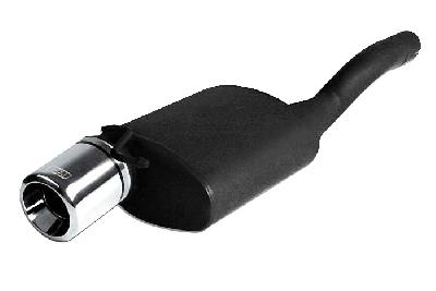 Ulter Sport, Einddemper, Staal, Enkel Rond 100mm, Ford, FOCUS I, 1.4i 55kW, 1.6i 74kW, 1.8i 85kW, 2.0i 96kW, 98-2005   HATCHBACK, Past op originele middendemper/katalysator