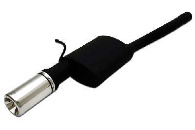Ulter Sport, Einddemper, Staal, Enkel Rond 80mm, Ford, FOCUS I, 1.4i 55kW, 1.6i 74kW, 1.8i 85kW, 2.0i 96kW, 98-2005  SEDAN, Past op originele middendemper/katalysator