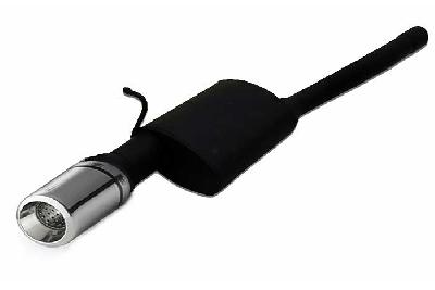 Ulter Sport, Einddemper, Staal, Enkel Rond 100mm, Ford, FOCUS I, 1.4i 55kW, 1.6i 74kW, 1.8i 85kW, 2.0i 96kW, 98-2005  SEDAN, Past op originele middendemper/katalysator