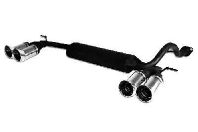 Ulter Sport, Einddemper L+R, Staal, Dubbel Rond 80mm DTM, Honda, CRX DEL SOL, 1.6 16V 92kW, 09/92-, Past op originele middendemper/katalysator