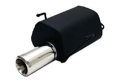 Ulter Sport, Einddemper, Staal, Enkel Rond 80mm, Honda, CRV, 2.0 94kW, 97-01, Past op originele middendemper/katalysator