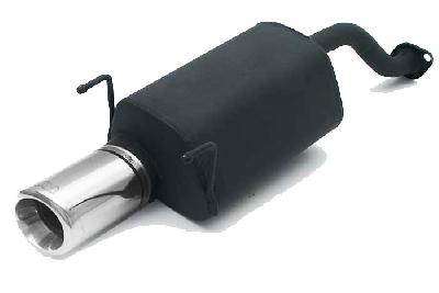Ulter Sport, Einddemper, Staal, Enkel Rond 80mm, Honda, CIVIC V, 1.3 16V 55kW, 1.5i 16V 66kW, 1.6i 16V 92kW, 92-96  HATCHBACK, Past op originele middendemper/katalysator