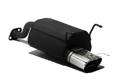 Ulter Sport, Einddemper, Staal, Enkel plat ovaal 145x75mm, Honda, CIVIC V, 1.3 16V 55kW, 1.5i 16V 66kW, 1.6i 16V 92kW, 92-96  HATCHBACK, Past op originele middendemper/katalysator