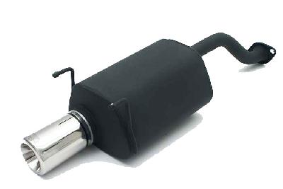 Ulter Sport, Einddemper, Staal, Enkel Rond 80mm, Honda, CIVIC VI, 1.4 16V 55/66kW, 1.5 VTEC-E 16V 85kW, 1.6 16V 85kW, 96-01   HATCHBACK   3D, Past op originele middendemper/katalysator