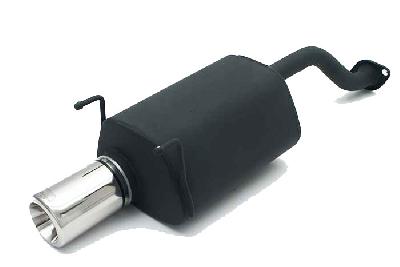 Ulter Sport, Einddemper, Staal, Enkel Rond 100mm, Honda, CIVIC VI, 1.4 16V 55/66kW, 1.5 VTEC-E 16V 85kW, 1.6 16V 85kW, 96-01   HATCHBACK   3D, Past op originele middendemper/katalysator